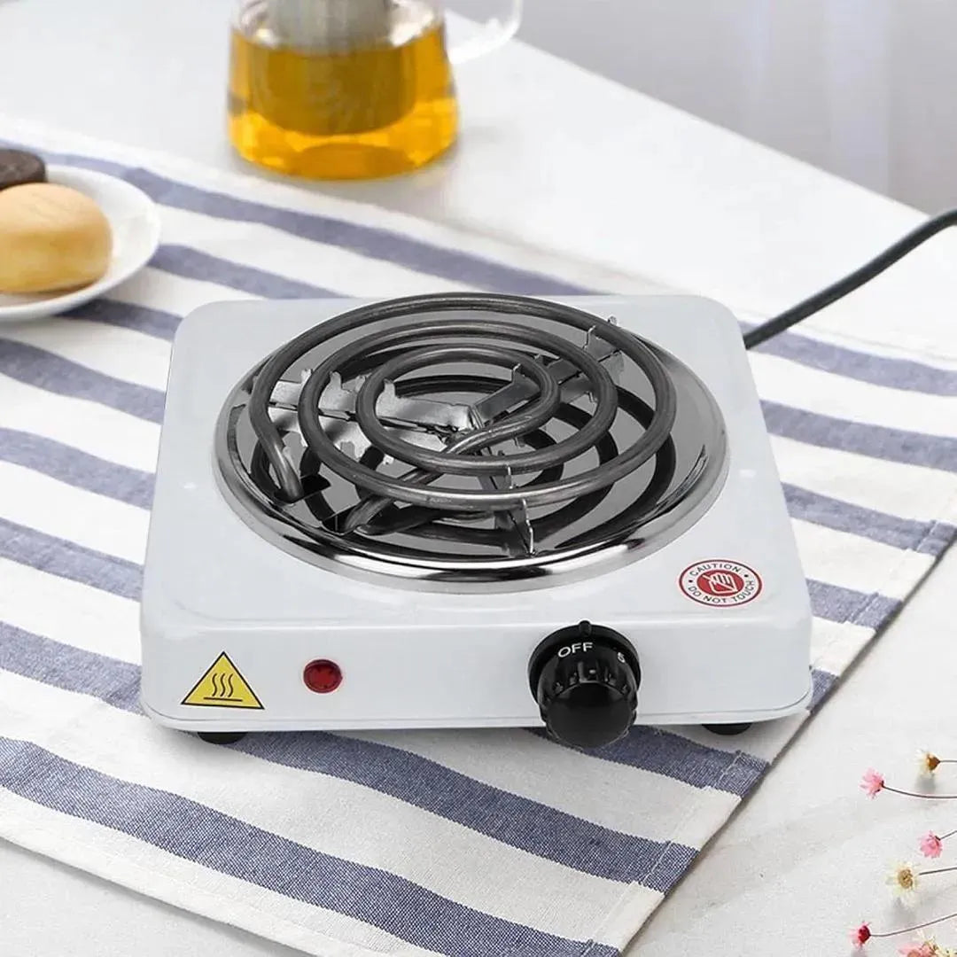 Electric Stove with Glass Lid for Small Kitchens