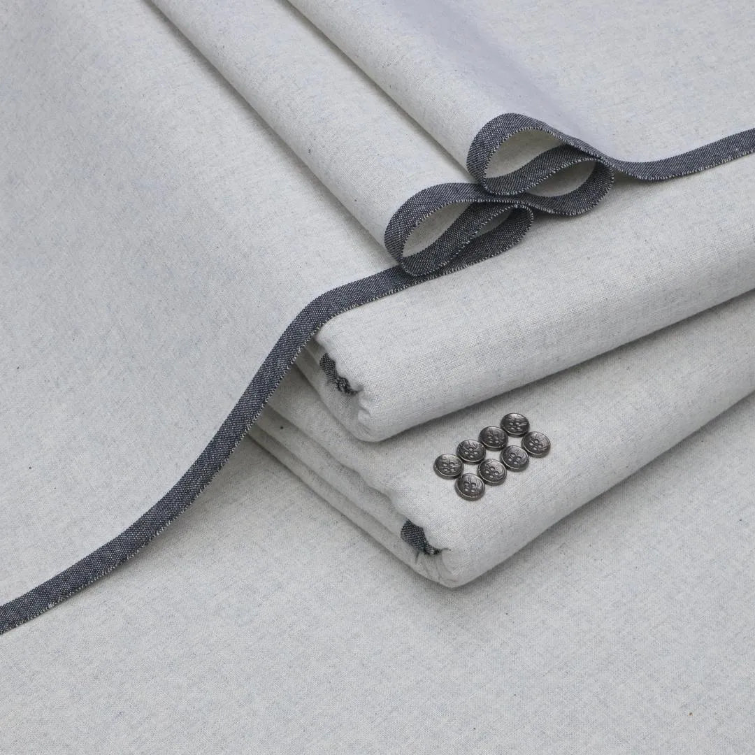 Men's Khaddar Unstitched Grey Suit – Winter Wear
