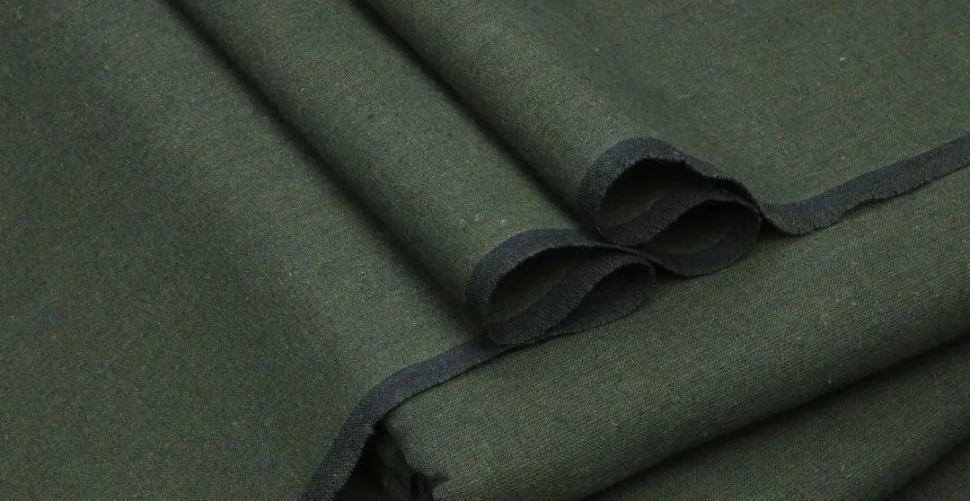 Men's Khaddar Unstitched Green Suit – Winter Wear