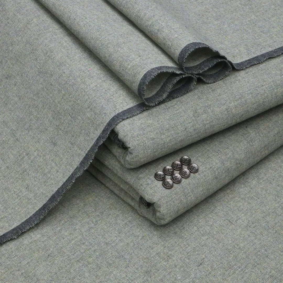 Men's Khaddar Unstitched Grey Suit – Winter Wear