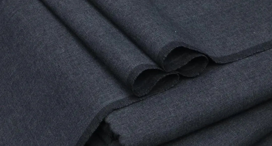 Men's Khaddar Unstitched Dark Grey Plain Suit – Winter