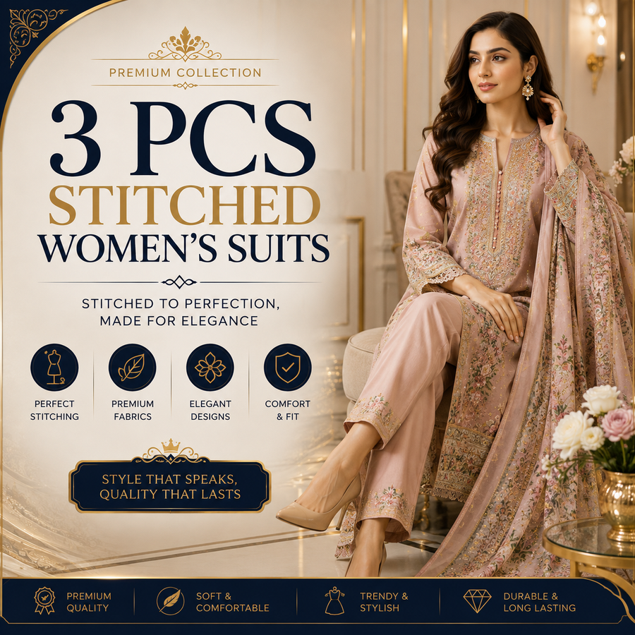 Women's 3 Piece Stitched Suits