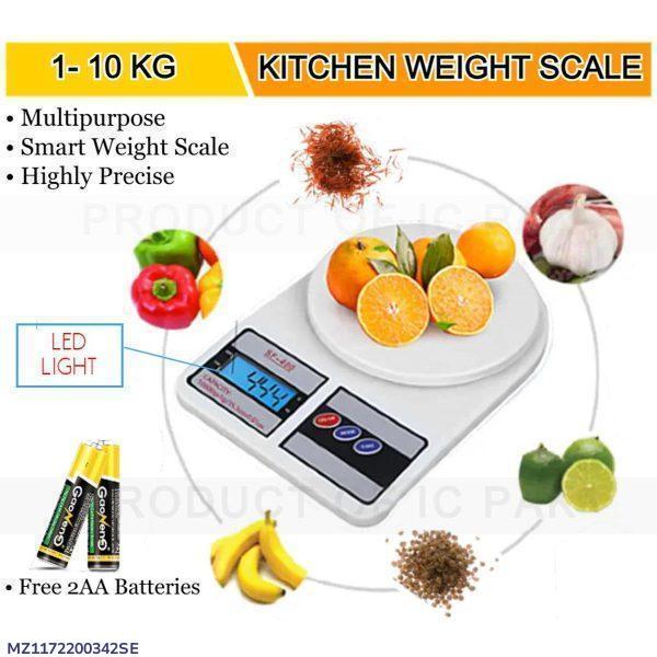 Digital Kitchen Scale SE-400 White ABS 10kg