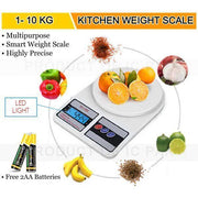 Digital Kitchen Scale SE-400 White ABS 10kg