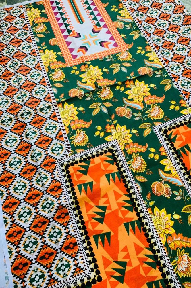 Printed Swiss Lawn Shirt for Women Multicolor Paisley Design