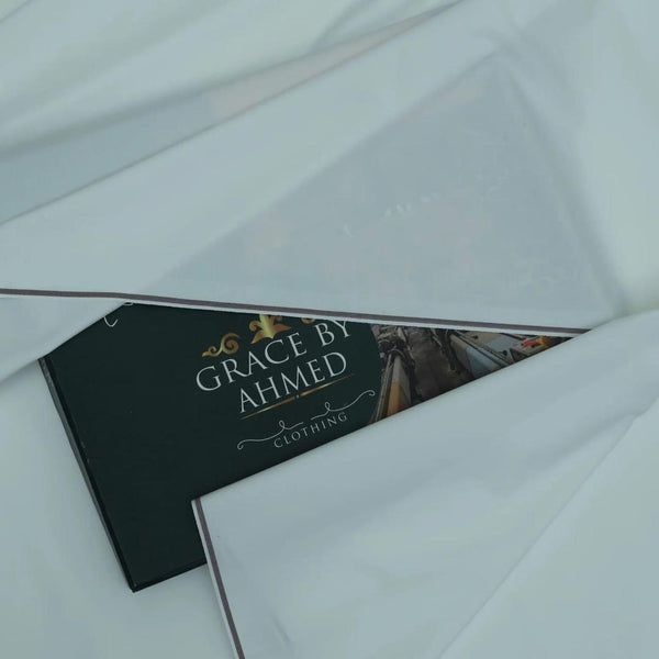 White Boski Men's Unstiched Suit Premium Quality All Season