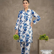 2 Pcs Women's Unstitched Printed Suit