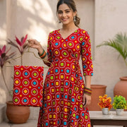 2 Pcs Women's Unstitched Printed Suit