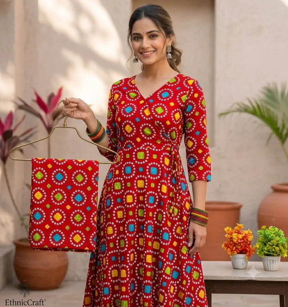 2 Pcs Women's Unstitched Printed Suit