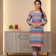 2 Pcs Women's Unstitched Printed Suit