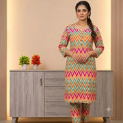 2 Pcs Women's Unstitched Printed Suit