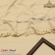 Men's Acrylic Embroidered Shawl Brown Winter