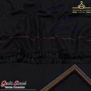 Men's Black Acrylic Embroidered Shawl Winter Collection