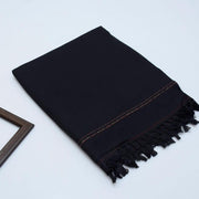 Men's Black Acrylic Embroidered Shawl Winter Collection