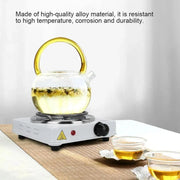 Electric Stove with Glass Lid for Small Kitchens