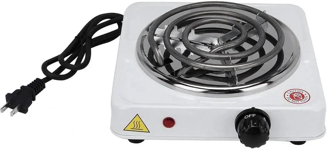 Electric Stove with Glass Lid for Small Kitchens