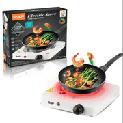 Electric Stove with Glass Lid for Small Kitchens