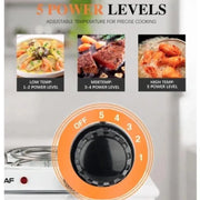 Electric Stove with Glass Lid for Small Kitchens
