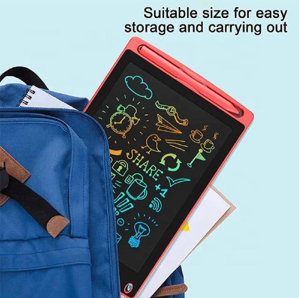 LCD Writing Tablet for Kids 8.5" – Multicolor & Travel Friendly