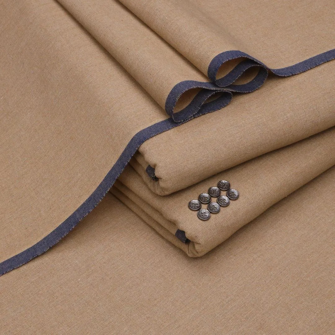 Men's Khaddar Unstitched Suit Brown – Winter Wear