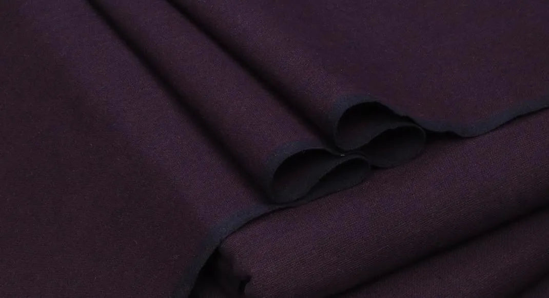 Men's Khaddar Unstitched Plain Maroon Suit - Winter
