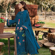 3-Piece Women's Unstitched Viscose Embroidered Suit