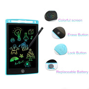 LCD Writing Tablet for Kids 8.5" – Multicolor & Travel Friendly