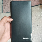 BaleBaily Long Wallet Slim Multi Pocket Pu Leather Design  Black - Brown