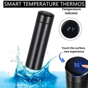 Smart LED Temperature Water Bottle - Stainless Steel Vacuum Thermos Flask for Tea & Coffee