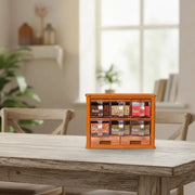 6-Drawer Spice Organizer Rack – Kitchen Seasoning Storage Box with Transparent Drawers