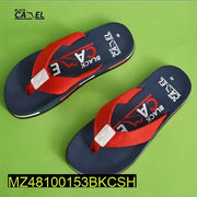 Men Casual Flip Flops Blue Red PU Leather Size 39-45