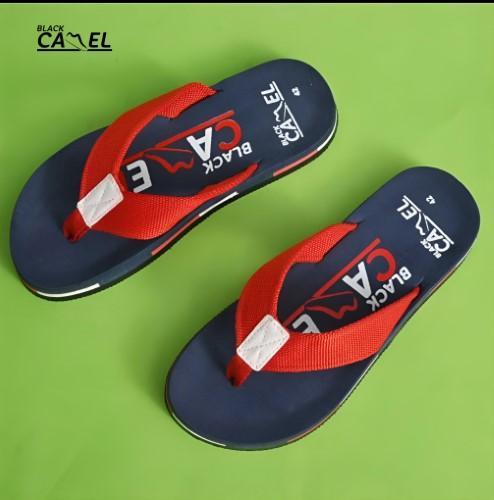Men Casual Flip Flops Blue Red PU Leather Size 39-45
