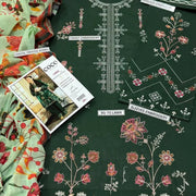 Green Embroidered Lawn 3Pcs Women Suit Set