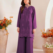 Magenta Chikankari 3-Piece Lawn Suit for Women