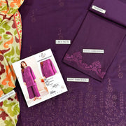 Magenta Chikankari 3-Piece Lawn Suit for Women