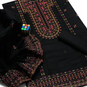 3 Pcs Women's Unstitched Embroidered Suit