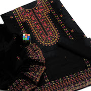 3 Pcs Women's Unstitched Embroidered Suit