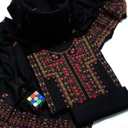 3 Pcs Women's Unstitched Embroidered Suit