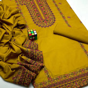 3 Pcs Women's Unstitched Embroidered Suit