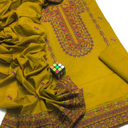 3 Pcs Women's Unstitched Embroidered Suit