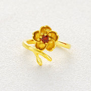 Gold Plated Daisy Jewelry Set for Women