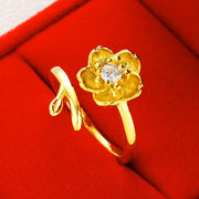 Gold Plated Daisy Jewelry Set for Women