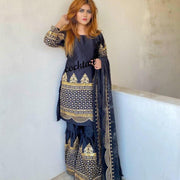3-Piece Women's Shamoz Silk Sequin Suit Set