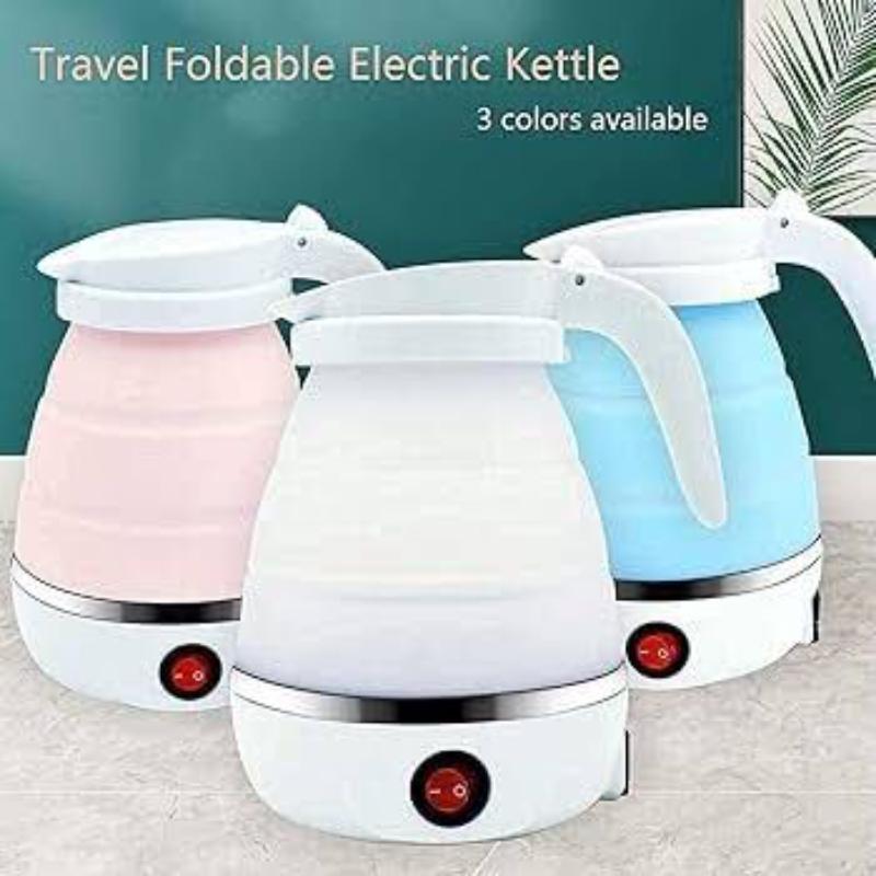 Collapsible Electric Kettle Blue Portable Fast Boil