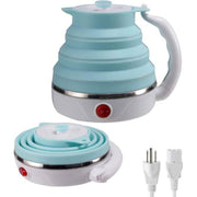 Collapsible Electric Kettle Blue Portable Fast Boil
