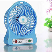 Portable Rechargeable Mini Fan Blue Fast Charging