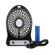 Portable Rechargeable Mini Fan Blue Fast Charging