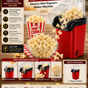 Popcorn Machine Maker High-Performance Electric Mini Popcorn Maker Machine