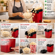 Popcorn Machine Maker High-Performance Electric Mini Popcorn Maker Machine
