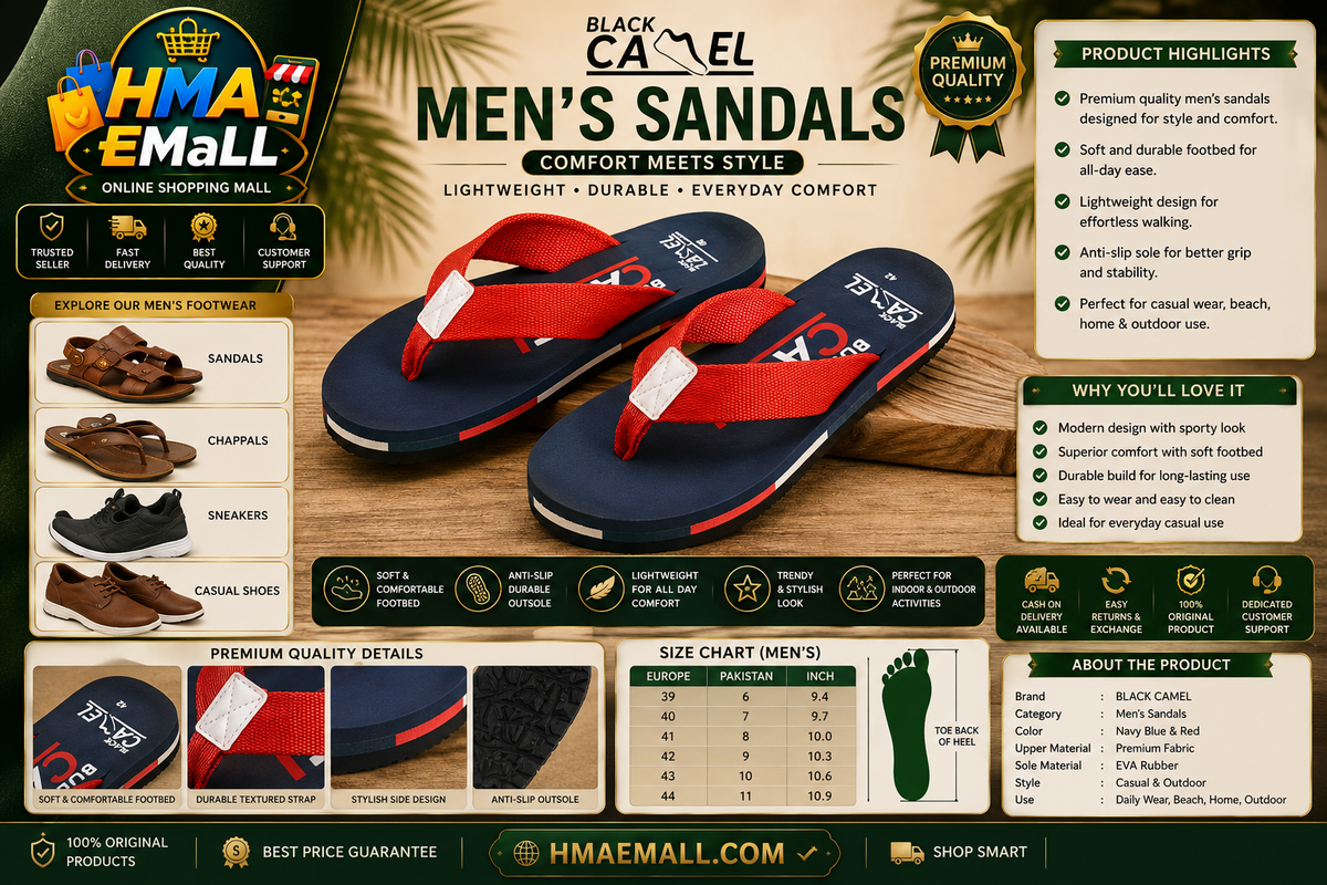 Men Casual Flip Flops Blue Red PU Leather Size 39-45